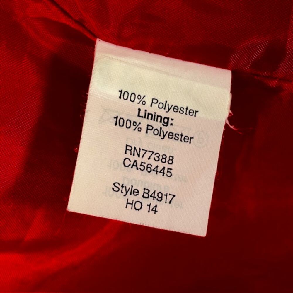 J Crew Red Shift Dress Size 4 Ruffle Hem 3/4 Sleeve Classic Mini - Picture 3 of 12